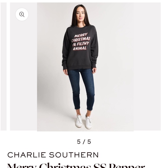 “Merry Christmas Ya Filthy Animal” St.Bernard Sweatshirt - Picture 3 of 7